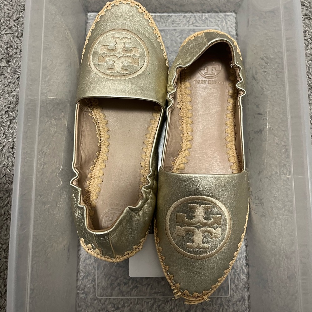 Tory Burch logo espadrille